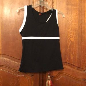 Lucy racer back athletic tank with shelf bra. M